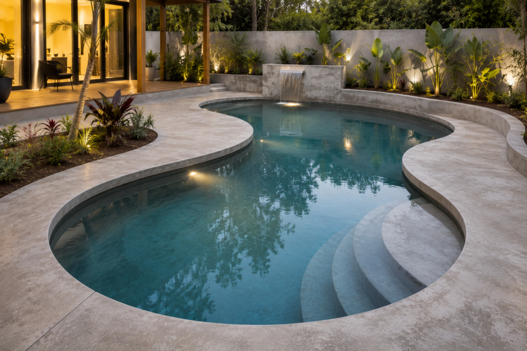 Custom Concrete Swimming Pools Designed for Your Space