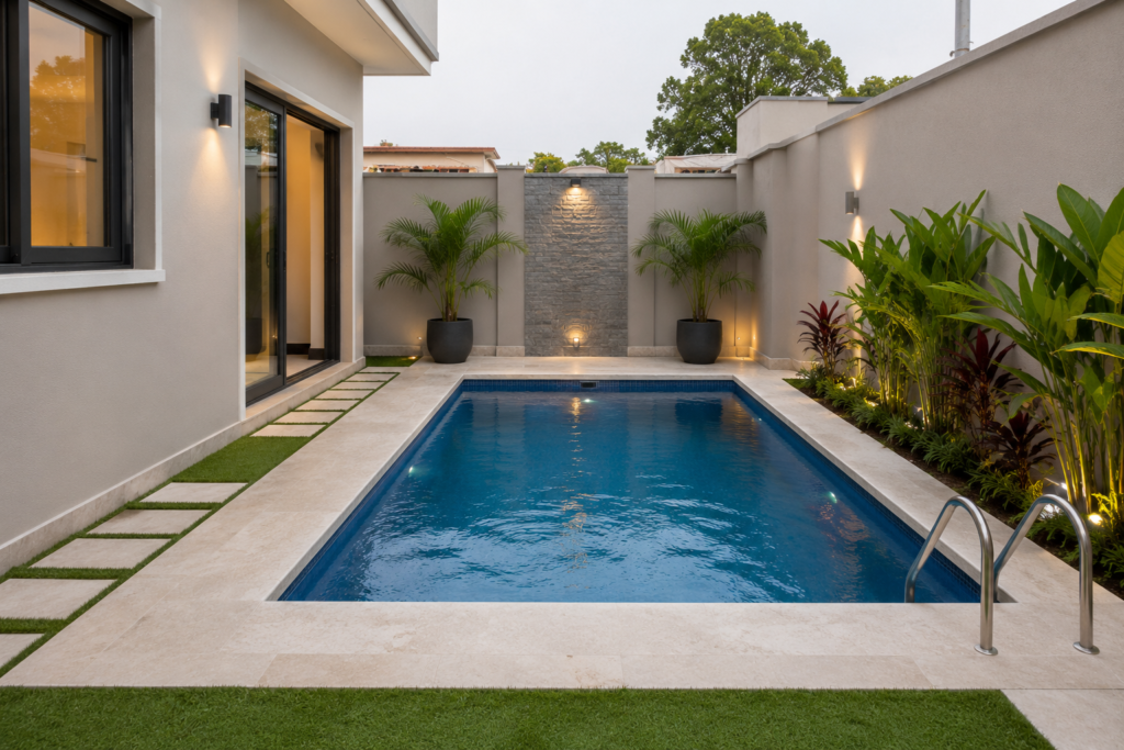 How to Plan a Swimming Pool Around a Small Compound